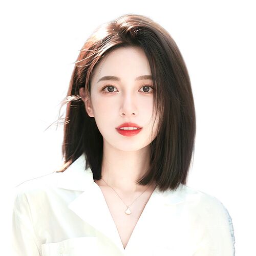 双递针假发片女头顶全真人发自然前额高颅顶无痕遮白发刘海补发片