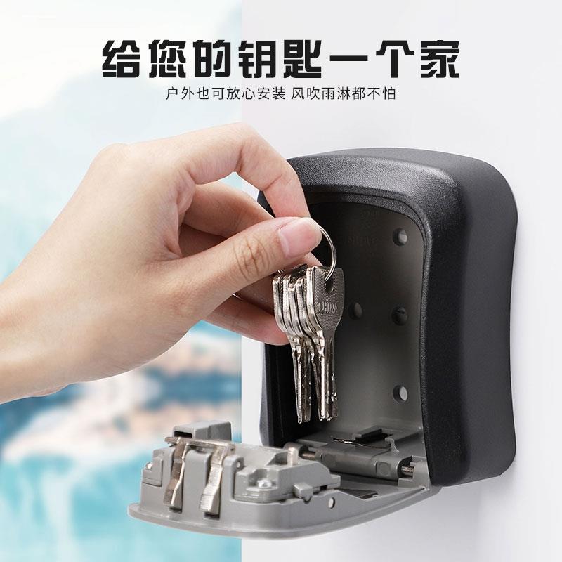装修密码钥匙盒防盗门猫眼工地门口免打孔放钥匙锁钥匙盒子密码锁图片
