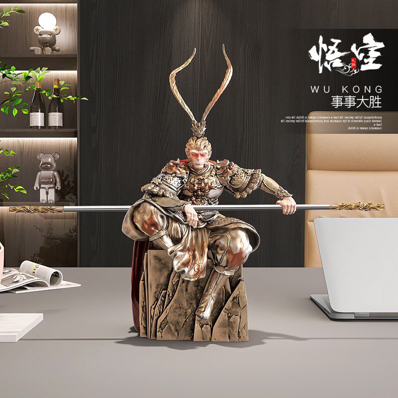 齐天大圣孙悟空酒柜摆件办公室工位桌面工艺品斗战胜佛模型手办