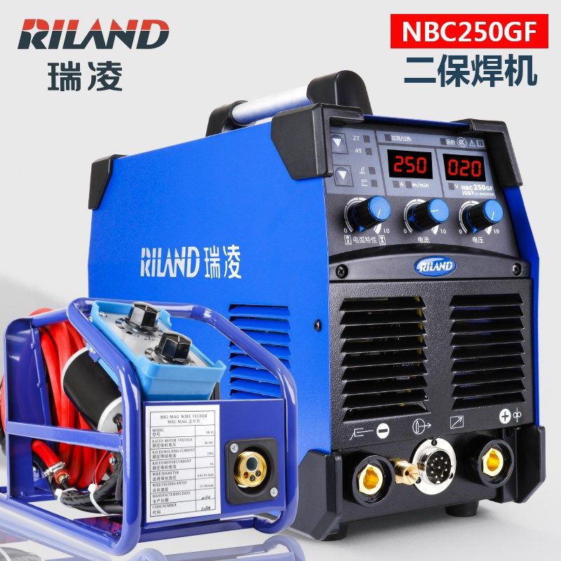 瑞凌二保焊机NBC-250GF二氧化碳气体保护焊机380V分体NBC251 220v
