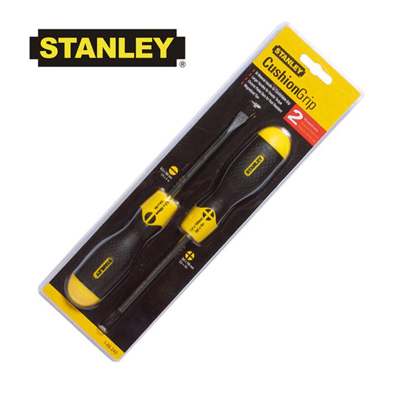 STANLEY/史丹利螺丝刀一字/十字螺丝批带磁力批头起子2件装两件套