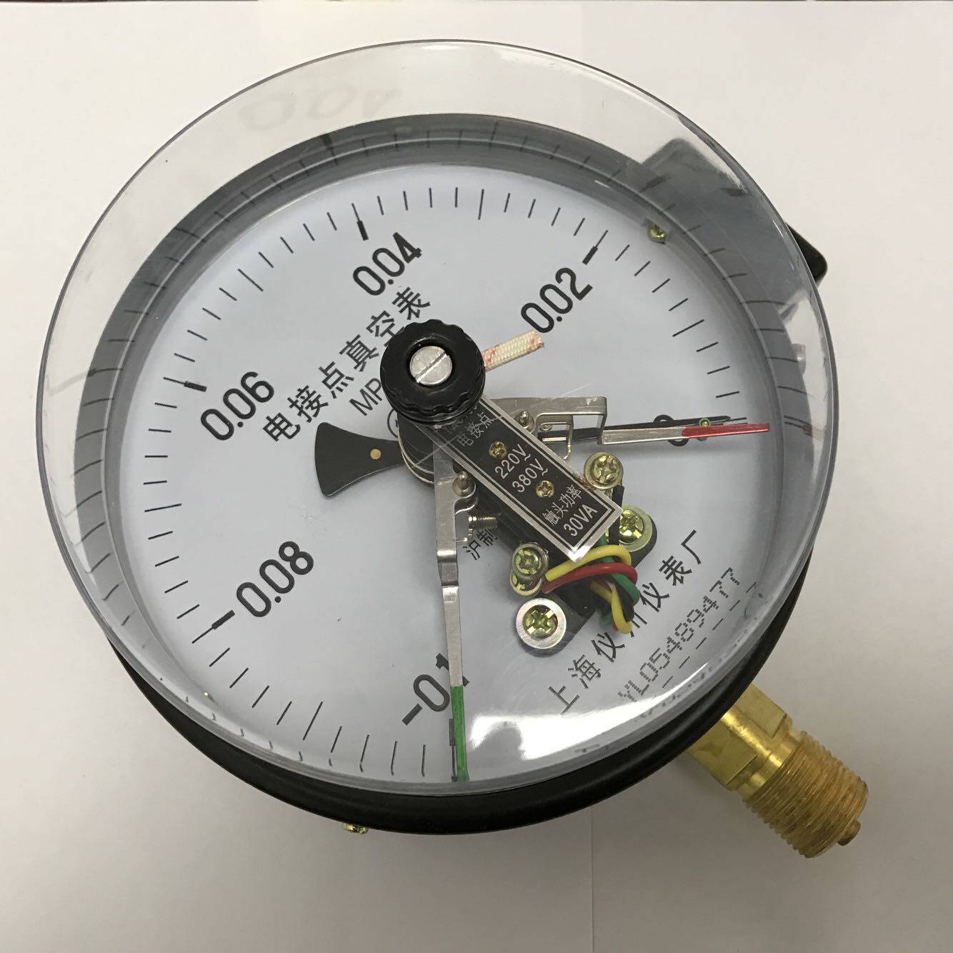 磁助式电接点真空表 真空电接点压力表 zxc-150 -0.1-0mpa 30va