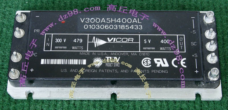 VICOR V300A5H400AL 隔离 电源模块 300V转5V 80A 400W 议价销售