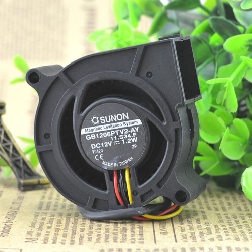 建准SUNON GB1206PTV2-AY 6025 12V 1.2W 6cm涡轮风扇鼓风机