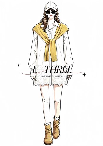 【秋新发布会】L-THREE『首尔欧尼』很韩！自留衬衫裙+短裤 L3559
