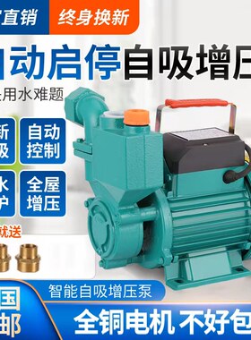 人民自吸泵家用井水全自动增压泵抽水泵循环帮浦管道加压泵220V水
