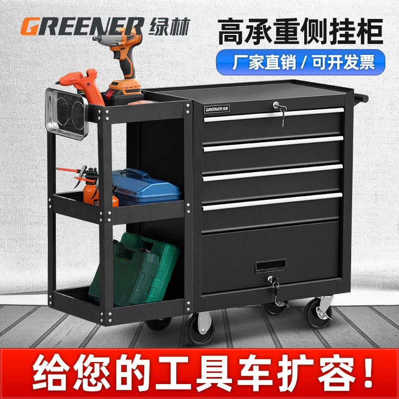 汽修移动工具车小推车重型工具架多功能工具柜子车间用纹身工作台
