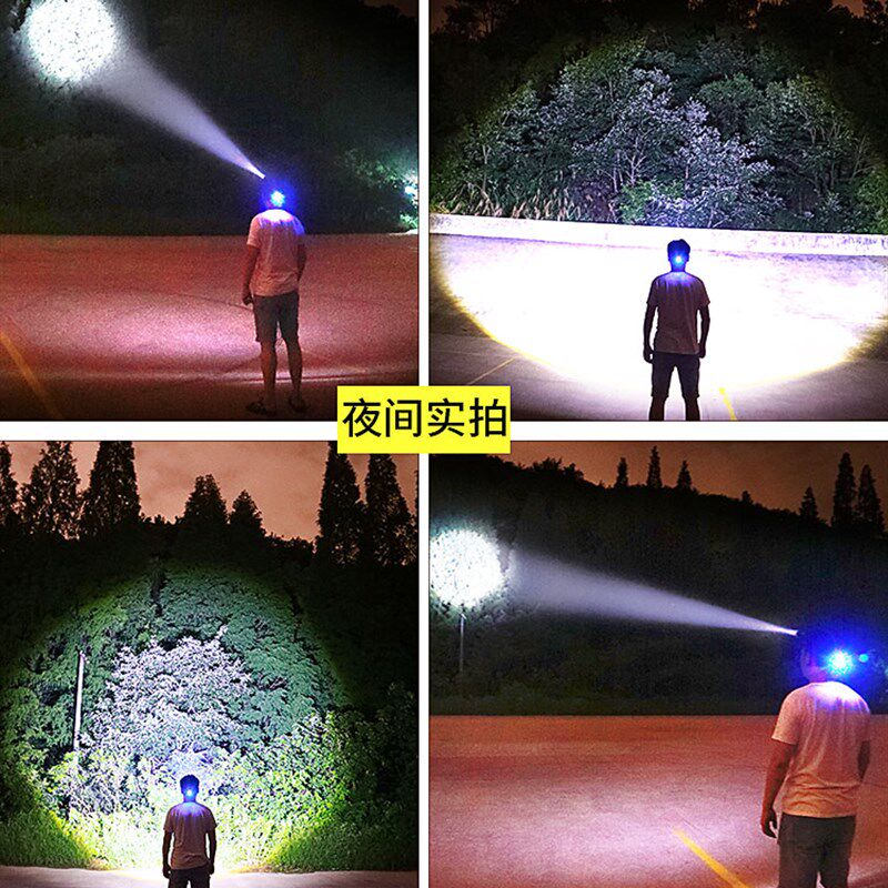 德国头灯强光充电超亮头戴式变焦钓鱼夜钓超长续航户外赶海头灯