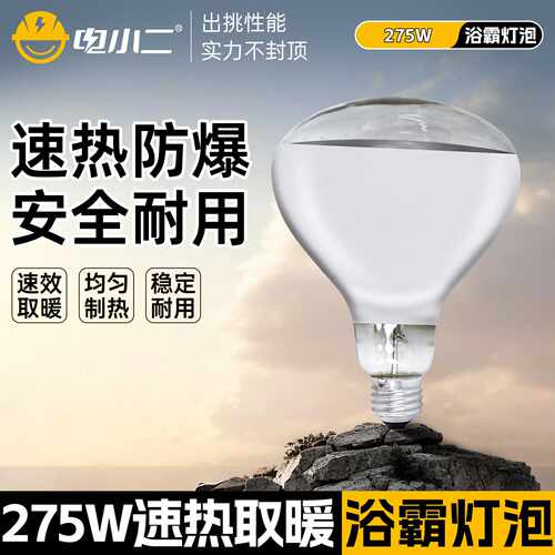 电小二浴霸灯泡防水防爆275w卫生间老式通用型165mm183mm取暖灯