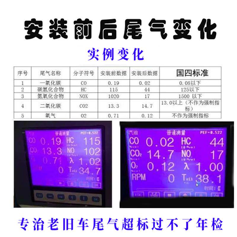 汽车燃油催化器无损改装清洗尾气老旧车年检提升马力通用节油器