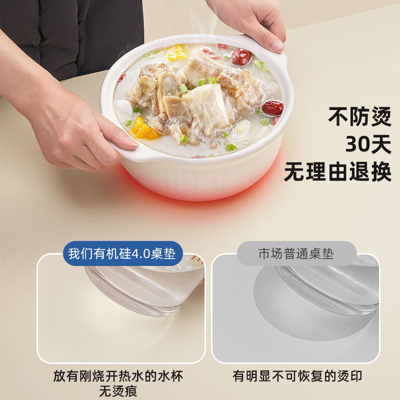 餐桌垫垫隔热耐高温防油防水防烫高级感桌布茶几桌面保护垫防划痕
