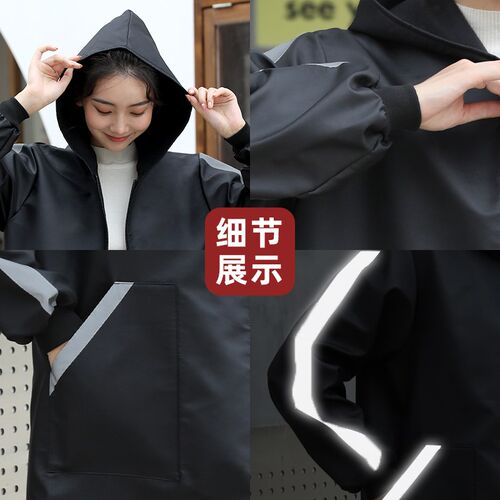 长袖围裙罩衣加绒冬季防水防污保暖家用厨房做饭女男士工作服新款