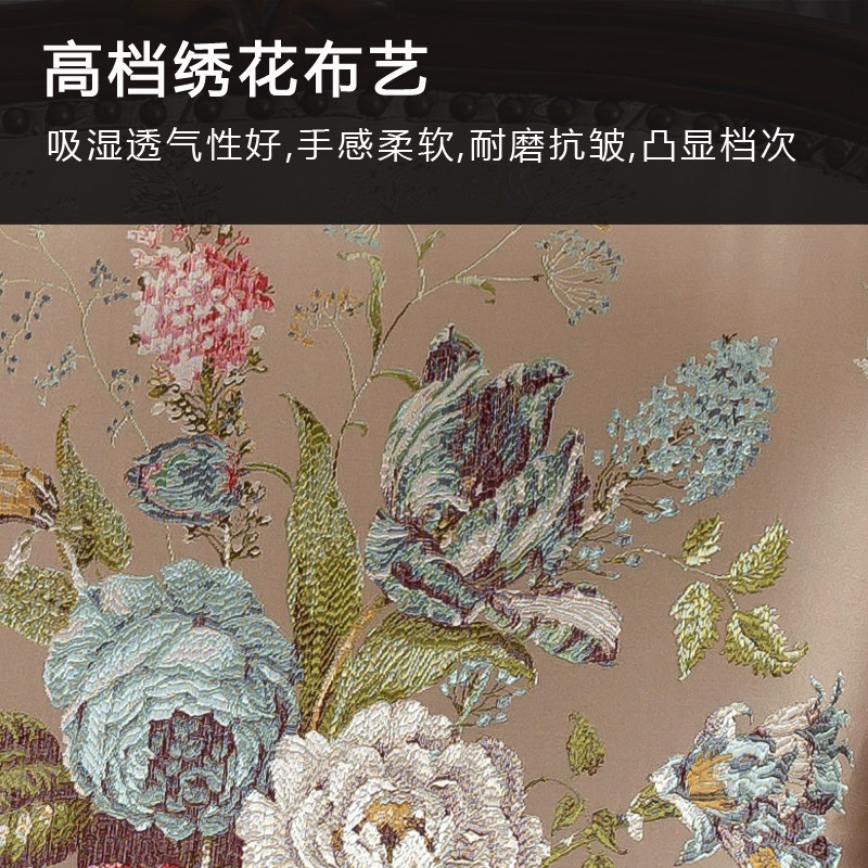 美式实木老虎椅客厅布艺单人沙发欧式小户型卧室沙发椅休闲靠背椅