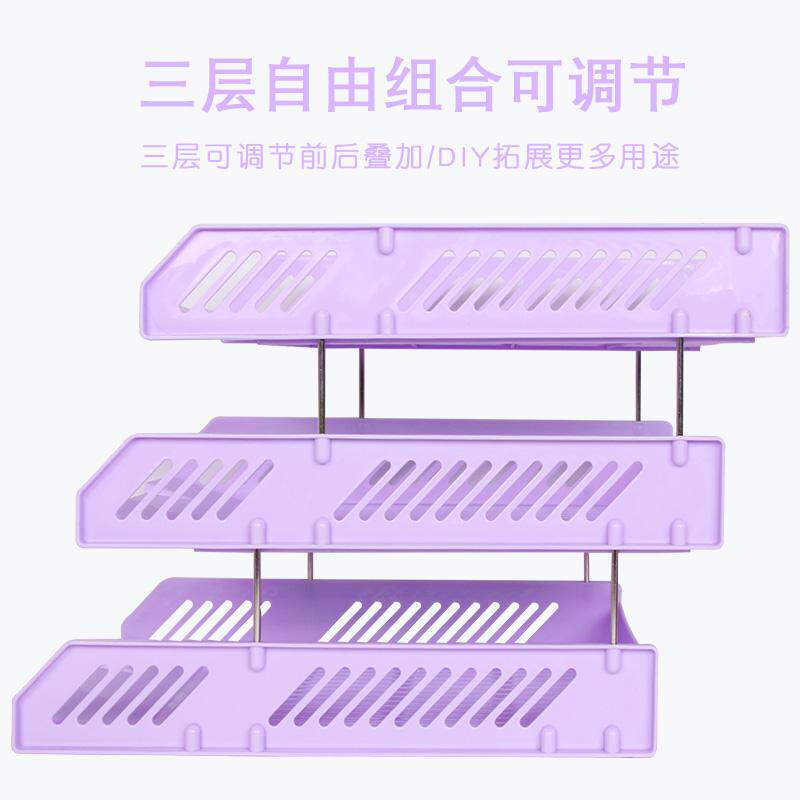 a4收纳文件盒整理桌面文件架立式多层横向式文件盘档案袋办公室置图片