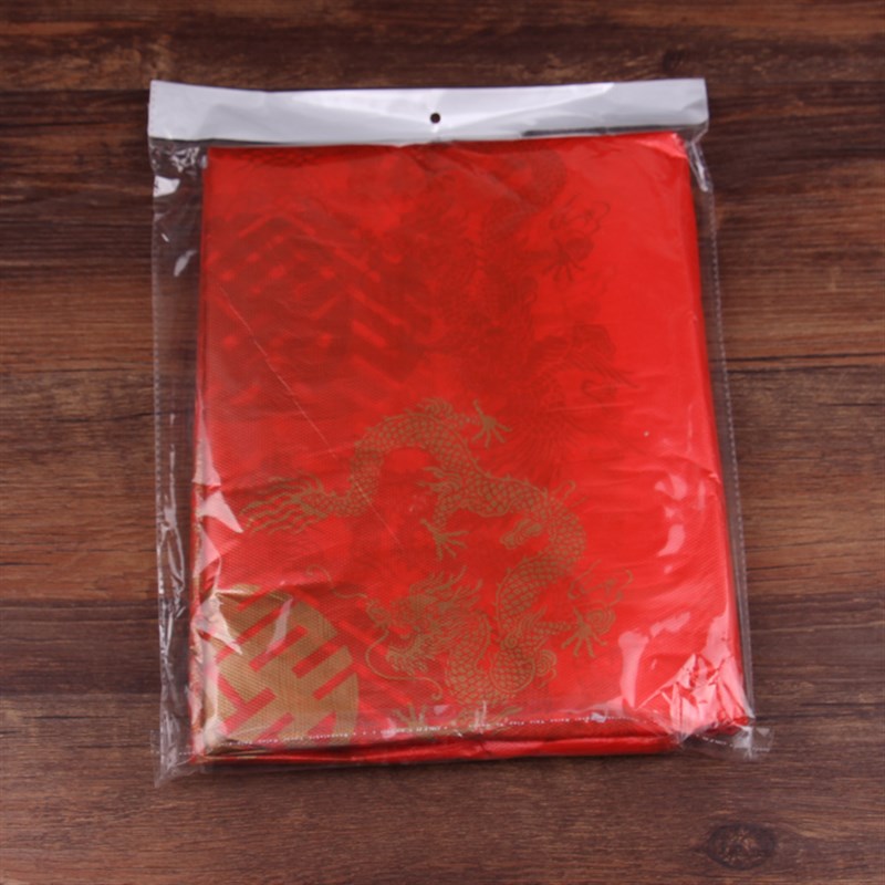 结婚婚庆用品桌布一次性红桌布茶几布婚宴婚礼喜庆家用餐桌台布图片