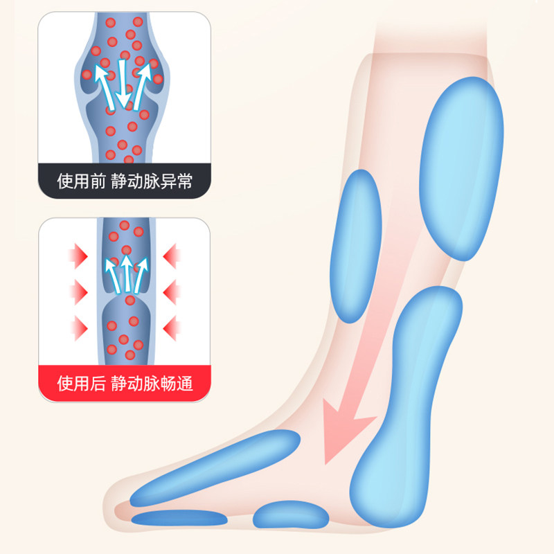 科普菲腿部按摩器小腿肌肉静脉按摩仪疏通加热揉捏曲张电自动足疗