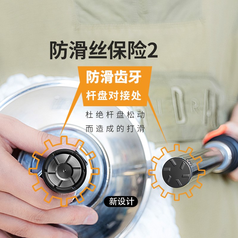 拖把杆旋转式通用替换配件手压自动免手洗家用单杆单独单卖不带桶