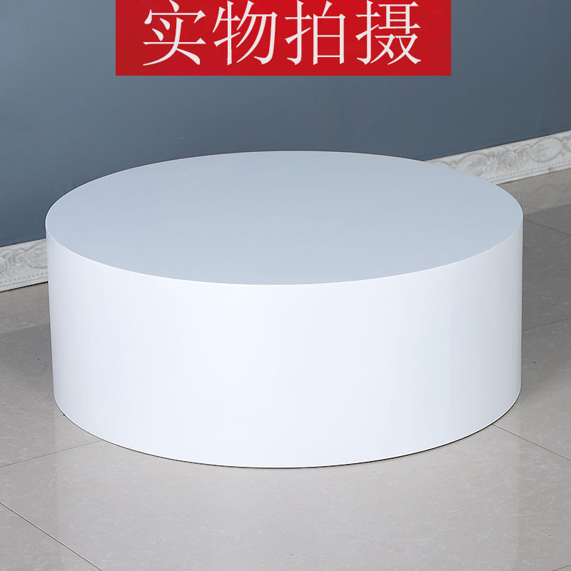 圆形白色烤漆主播直播脚踩站人台服装店模特地台婚纱试衣台展示台