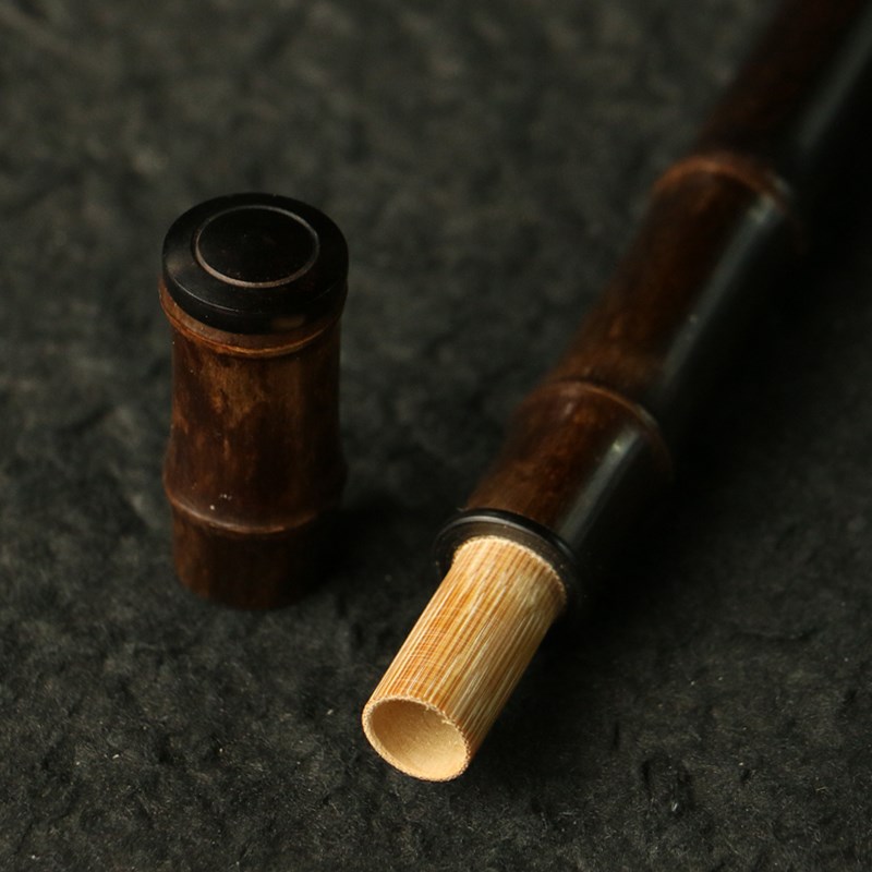 精品纯手工制作天然多节老紫竹长香筒竹雕竹制香线盒包装送礼香具