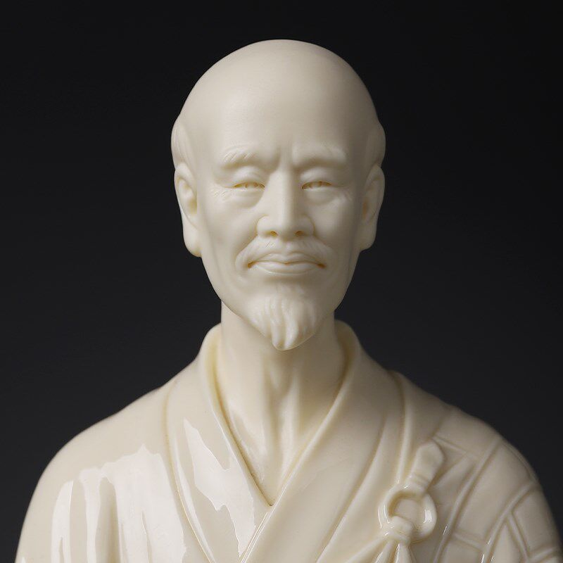 戴玉堂陶瓷弘一法师李叔同人物雕像历史名人雕塑家居饰品工艺摆件