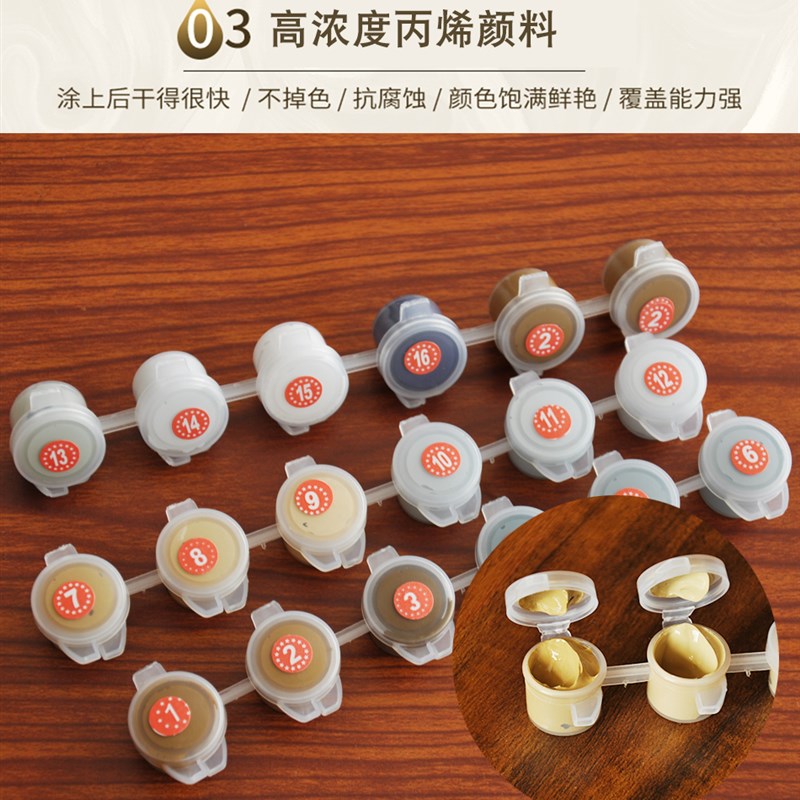 DIY/数字油彩画绵羊动物手绘填色风景油画客厅卧室书房餐厅装饰画