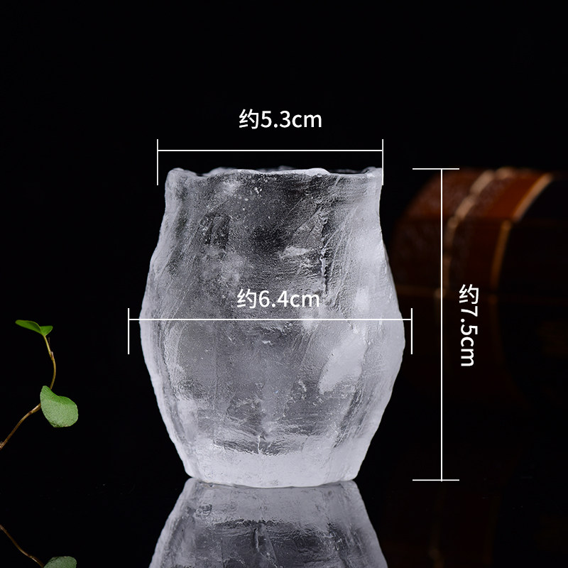 正宗原矿石材白水晶随型个性刻面杯子单杯品茗杯茶杯主人杯喝茶杯