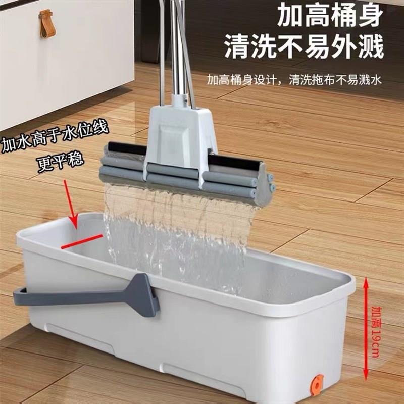 拖把桶长方形60厘米大口径加大加厚带轮排水口家用手提大号墩布桶