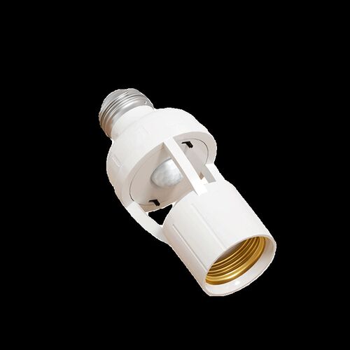 E27螺口人体感应灯座 家用楼道红外延时感应灯头 220V LED适用