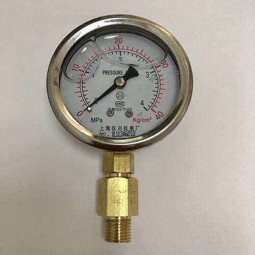 上海仪川牌耐震压力表/cm2 YN-60 4mpa 40kg 直径60.5-68mm G1/4