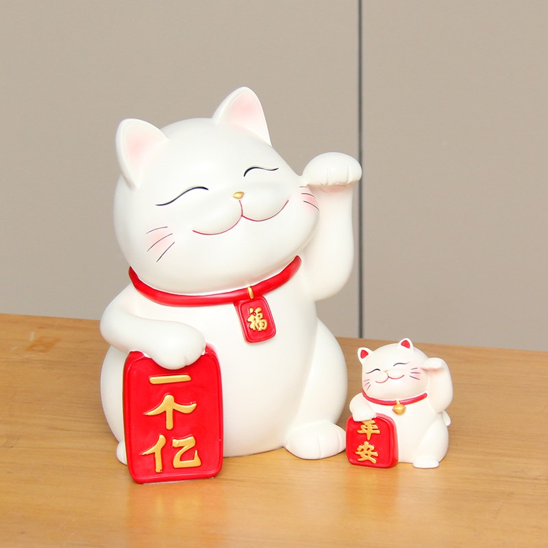 新款招财猫存钱罐家用入户玄关摆件儿童猫咪储钱罐发财猫开业礼物