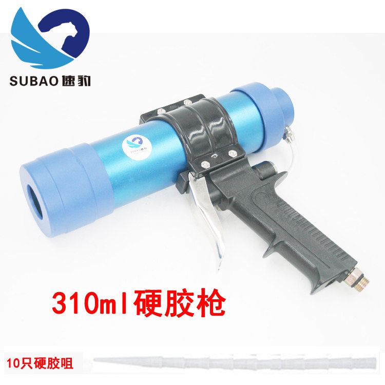 台湾速豹筒装硬胶310ml气动玻璃胶枪/发泡压胶枪/堵缝枪调速Q3