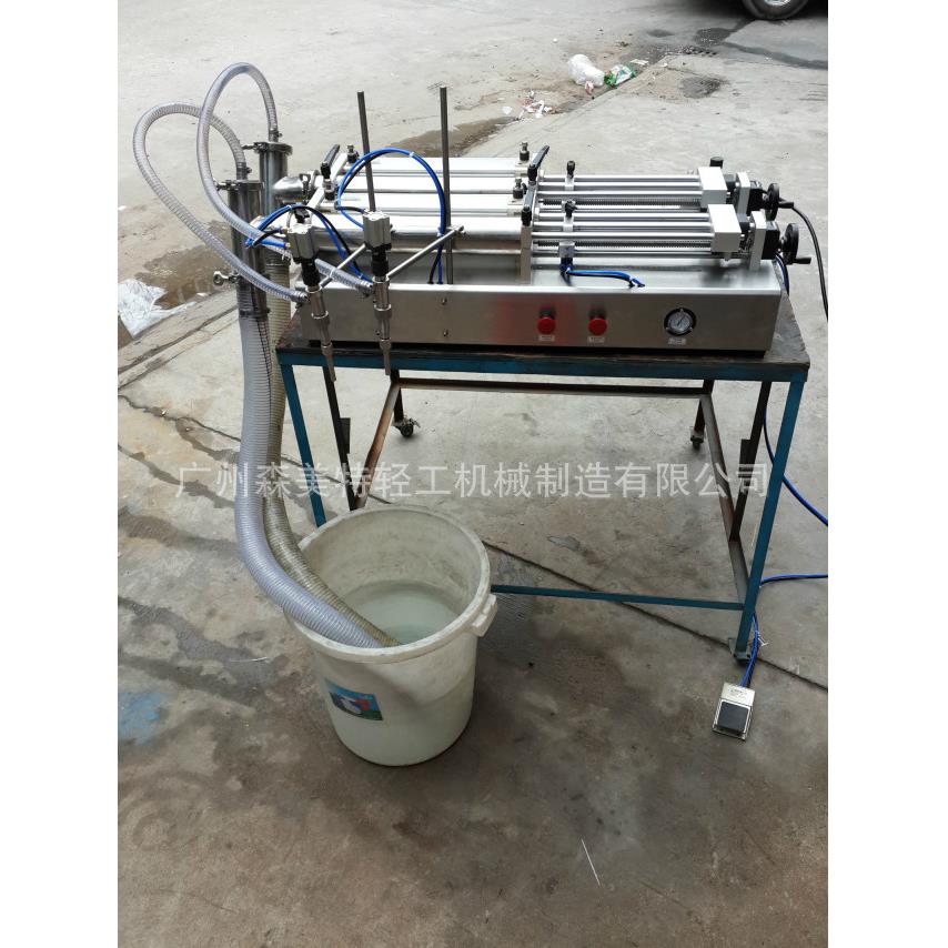 100-1000ml双头自吸灌装机洗涤液灌装机沐浴露洗洁精灌装机械