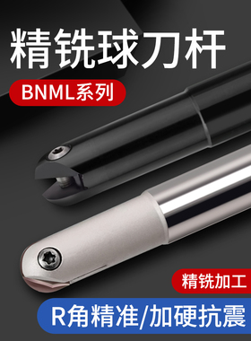 Bnml半圆球面精密铣刀杆岱洁弧刃Bnm100/120/160/200/250/300
