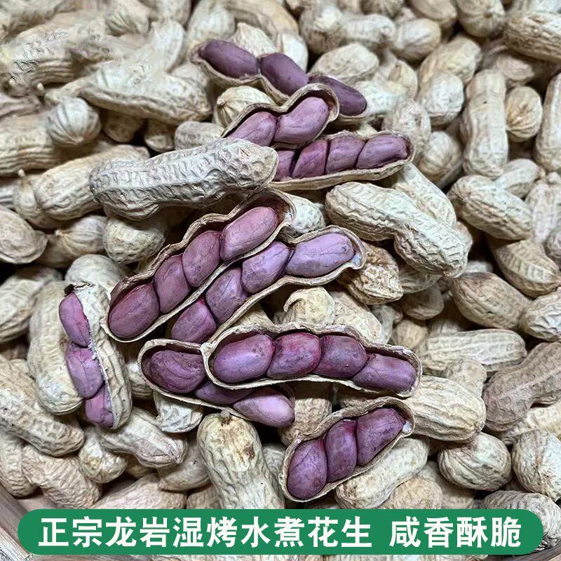 龙岩湿烤花生2025新货福建特产红衣带壳水煮下酒菜炒货官方旗舰店