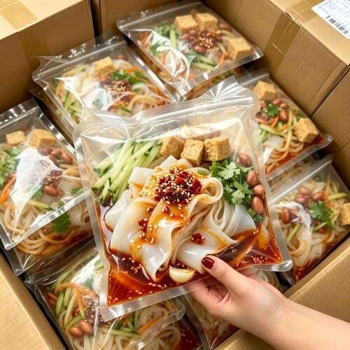开袋即食麻酱红油凉皮擀面皮主食