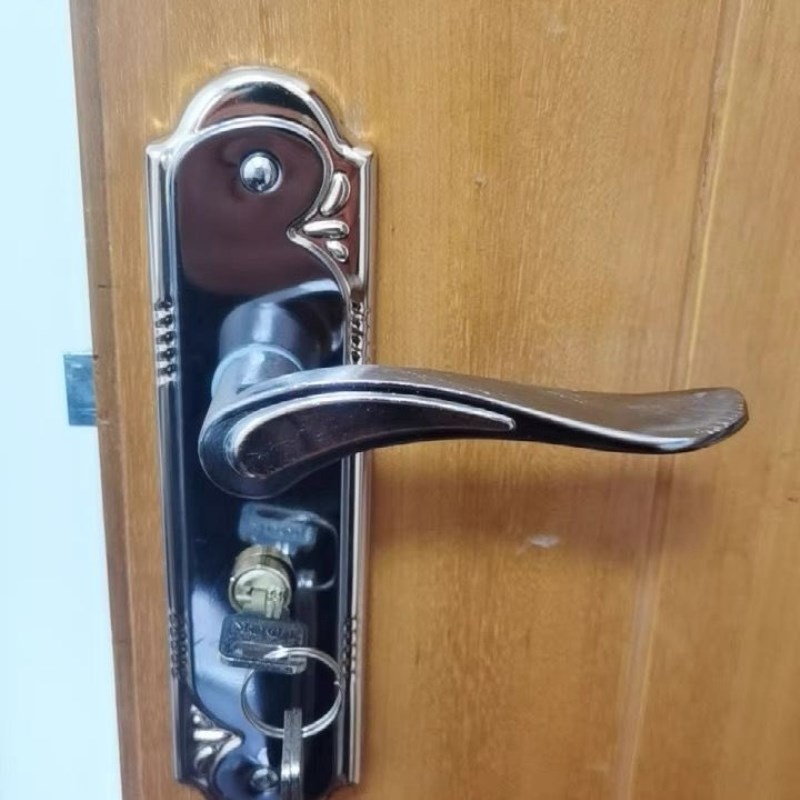 通用型155孔房门锁具家用换锁门把手钢木卧室执手钢木门锁锁芯