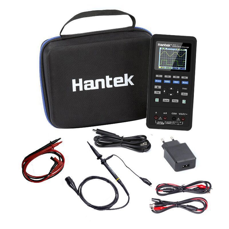 汉泰Hantek手持示波器Hantek2C42/2D72两通道示波器+万用表信号源图片