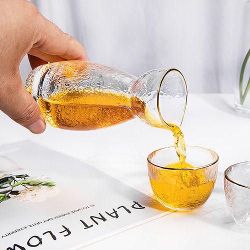 高硼硅玻璃清酒杯套装一体成型
