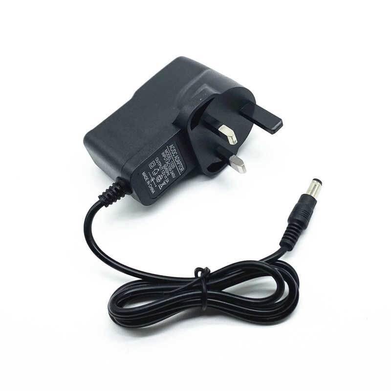 英规三脚插DC3V5V6V7.5V8V9V10V12V电源适配器1A2A充电器线输出UK