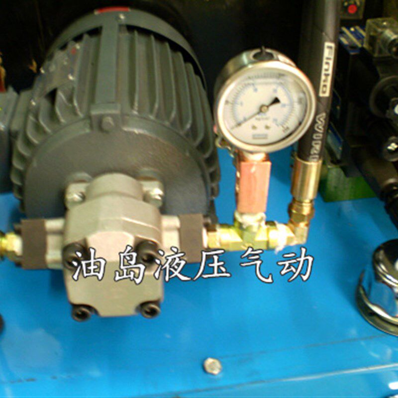 液压系统 高压油压站 液压站 油泵电机2HP配HGP2A齿轮泵40L油箱