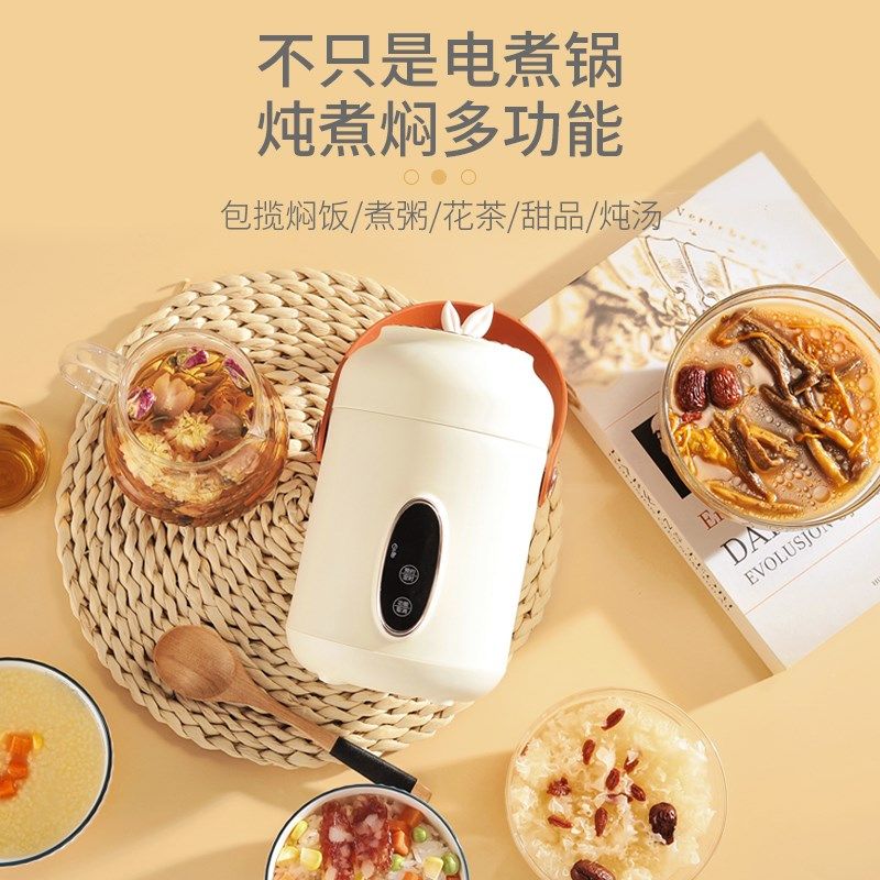 养生电炖锅便携式办公室小型家用迷你煮粥锅炖煮杯多功能手提锅