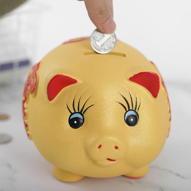 陶瓷小猪存钱罐金猪储蓄罐大人用家用储钱大容量儿童可存可取超大