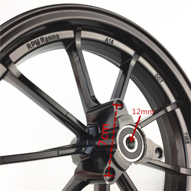 电摩小牛电动车N1战速小龟小牛轮毂RPM10/12寸九爪轮毂轮圈铝合金