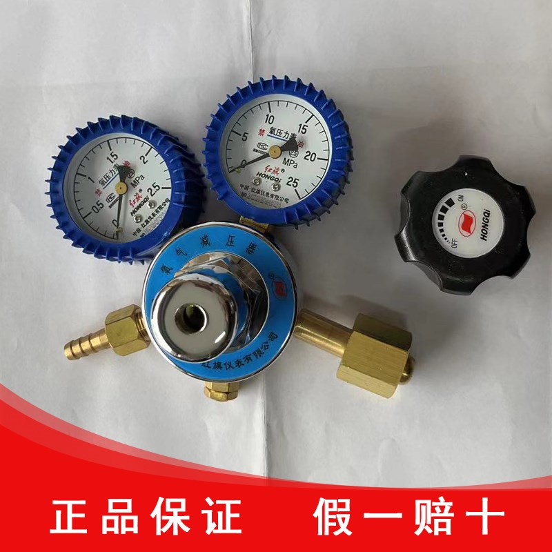 红旗仪表厂家直销防摔氧气减压器YQY-12氧气焊割气体压大小调压阀