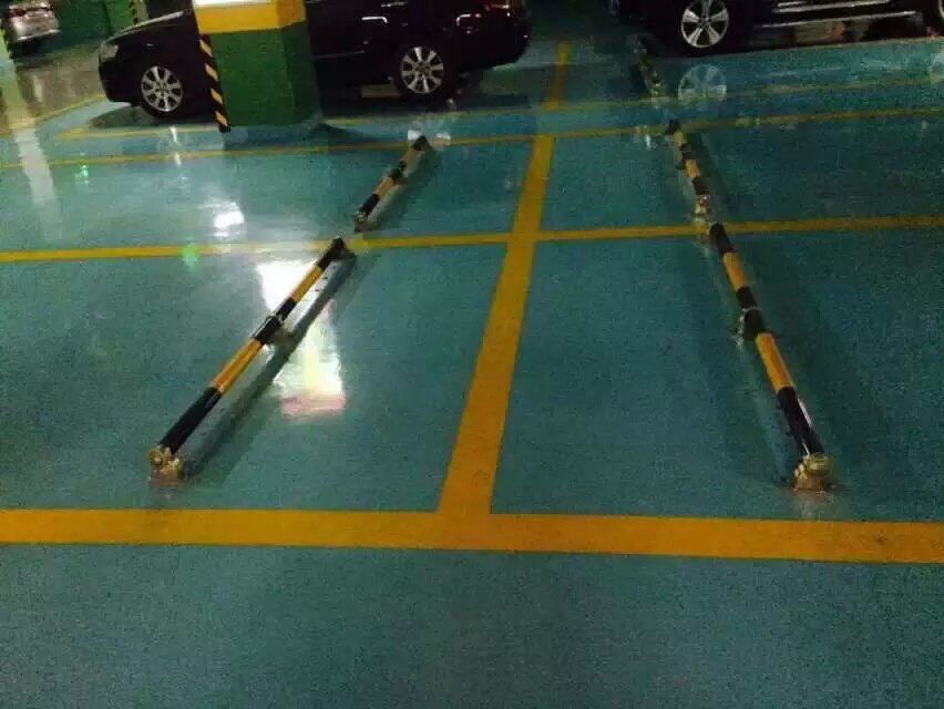挡轮杆 车位限位器 反光挡车轮管杆 倒车定位器 防撞止退器2寸 管