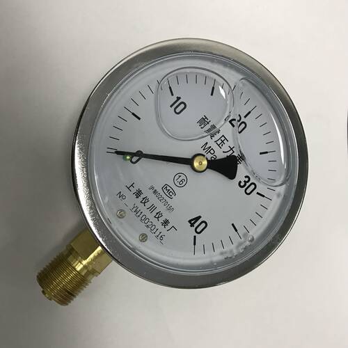 上海仪川仪表厂 耐震压力表 YN-100 0-40mpa m20x1.5 径向 100mm