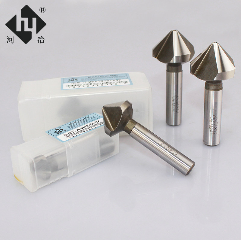 河冶住友 全磨制铣刀白钢倒角刀倒角钻倒角铣刀1F 3F 6810121620