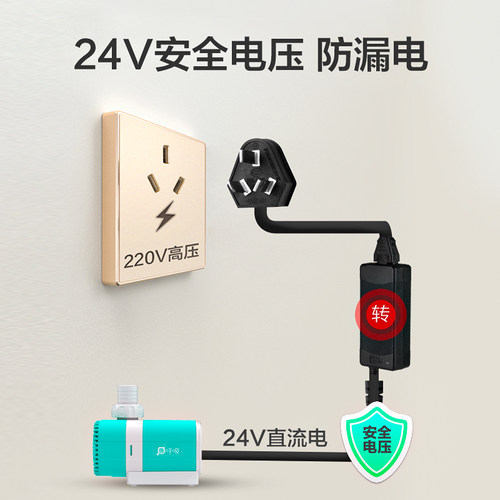创宁24v家用鱼缸抽水泵鱼缸循环泵超静音过滤潜水底吸粪变频水泵