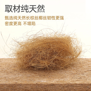 天然椰棕床垫家用偏硬护脊纯棕榈乳胶儿童棕垫厚榻榻米垫子可折叠