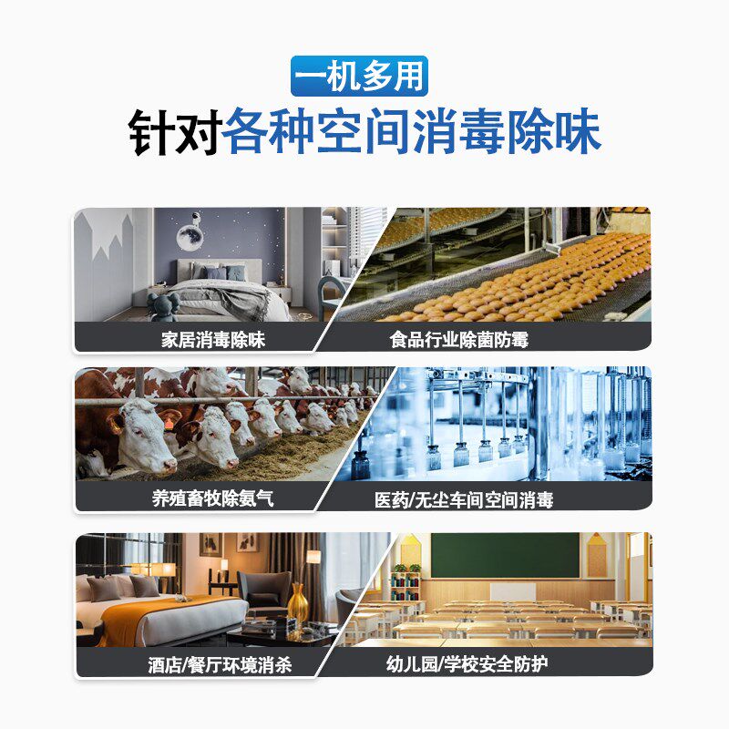 德铭诺壁挂式臭氧发生器食品厂车间公共卫生间除臭净化臭氧消毒机